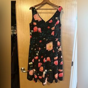 City Chic floral sleeveless dress